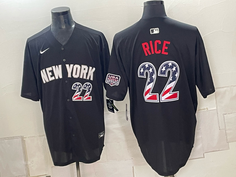 Men 2026 New York Yankees #22 Rice black Nike MLB Jersey 092403->new york yankees->MLB Jersey